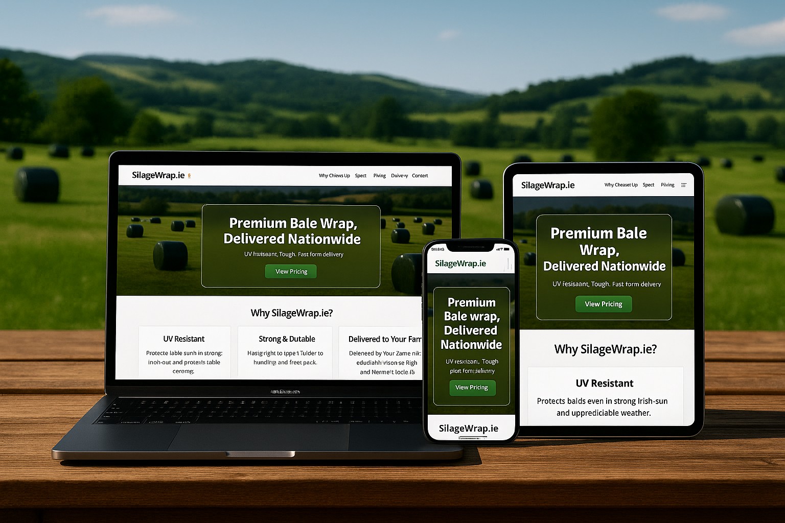 SilageWrap.ie — previous customer example